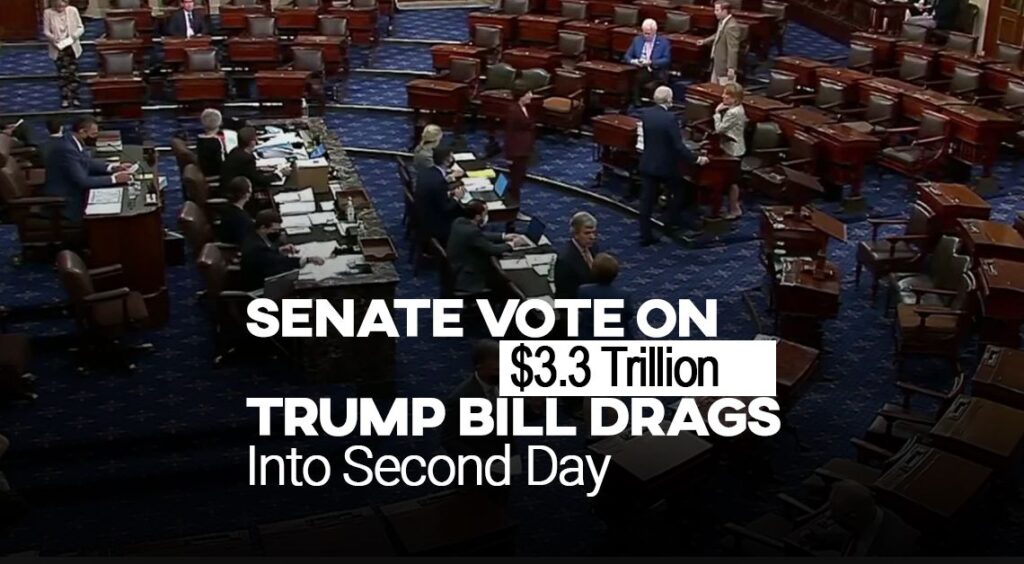 Senate Vote on $3.3 Trillion Trump Bill Drags Into Second Day