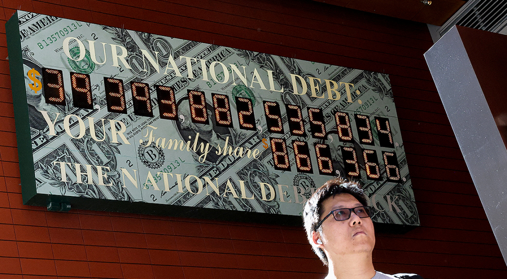 US Debt Crosses $40T After Adding $20T Under Trump, Biden